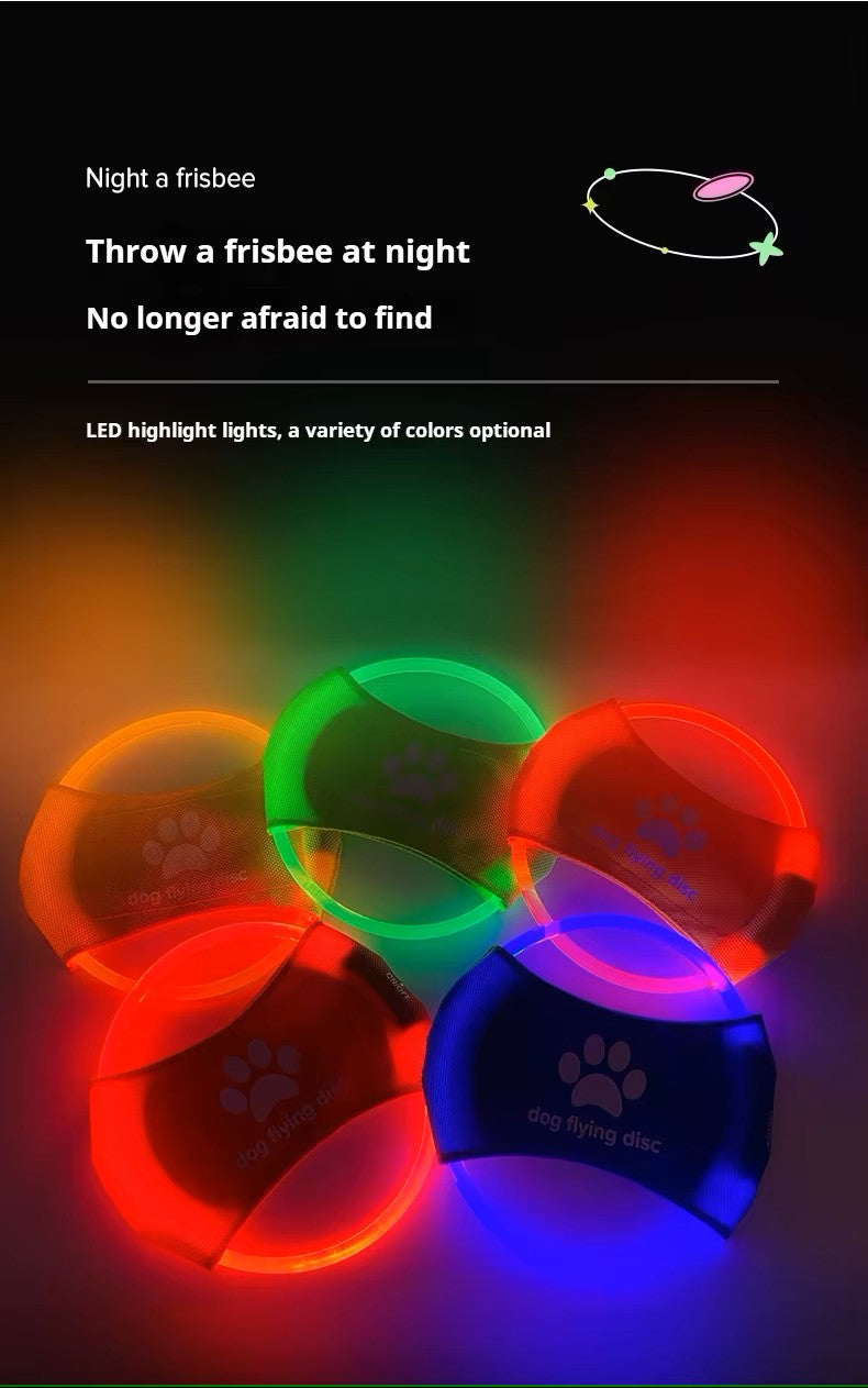 Luminous LED Flying Dog Frisbee