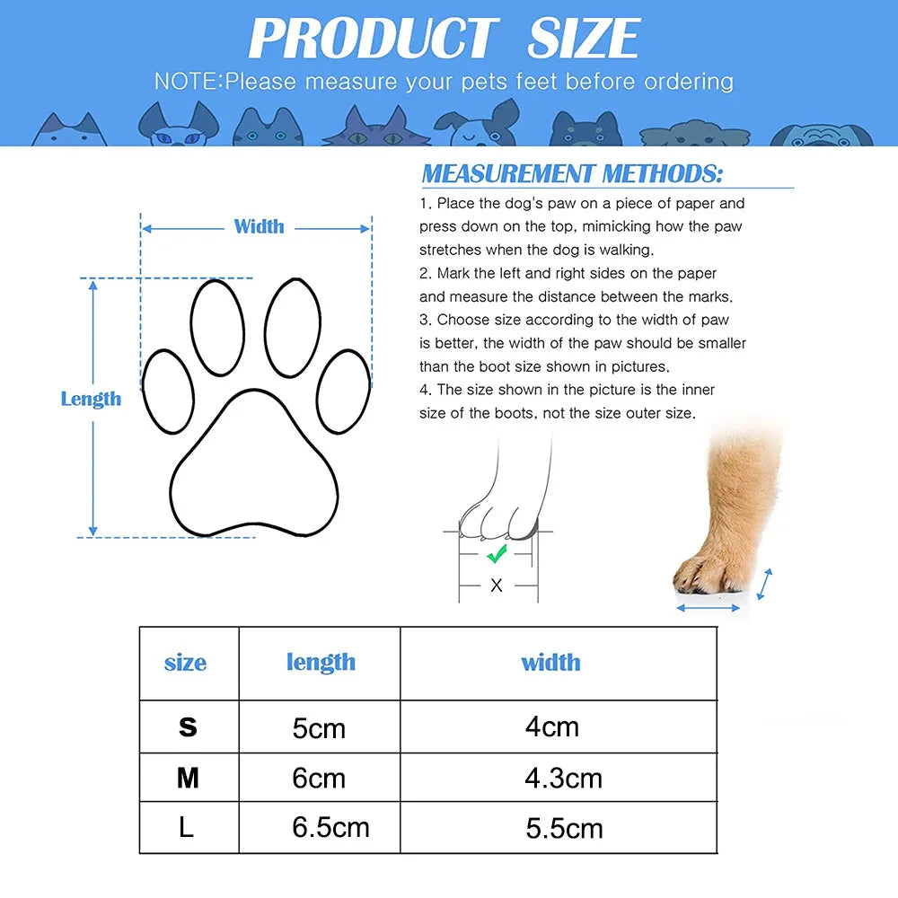 Adjustable Waterproof Pet Sock Booties