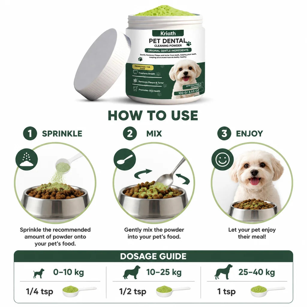 Plaque Defense Enzyme Formula Natural Pet Dental Powder