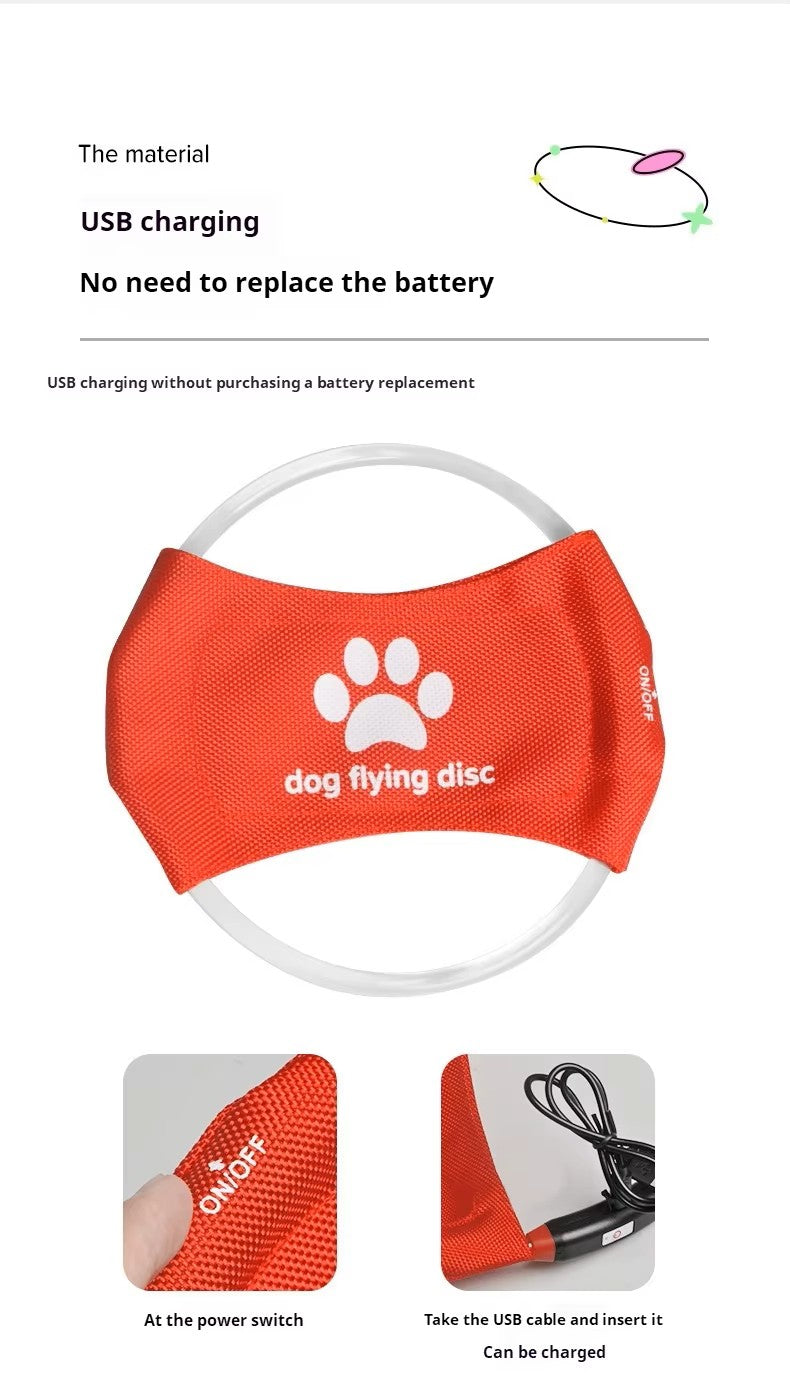 Luminous LED Flying Dog Frisbee