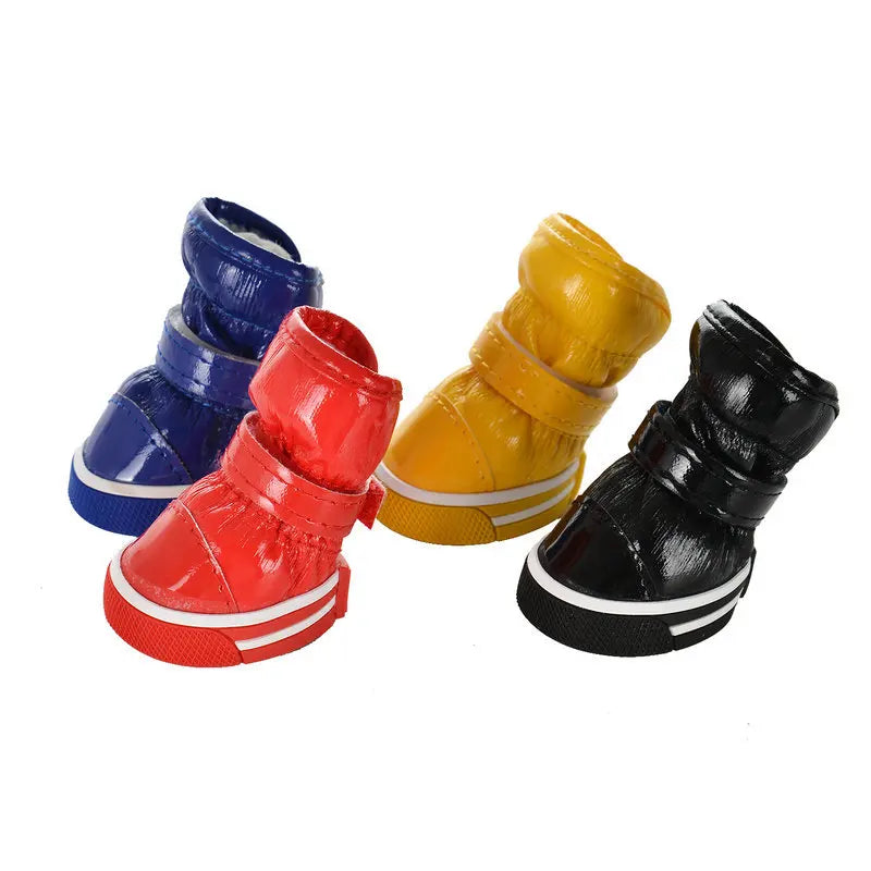 Small Pet Waterproof Warm Fleece Winter Snow Boots