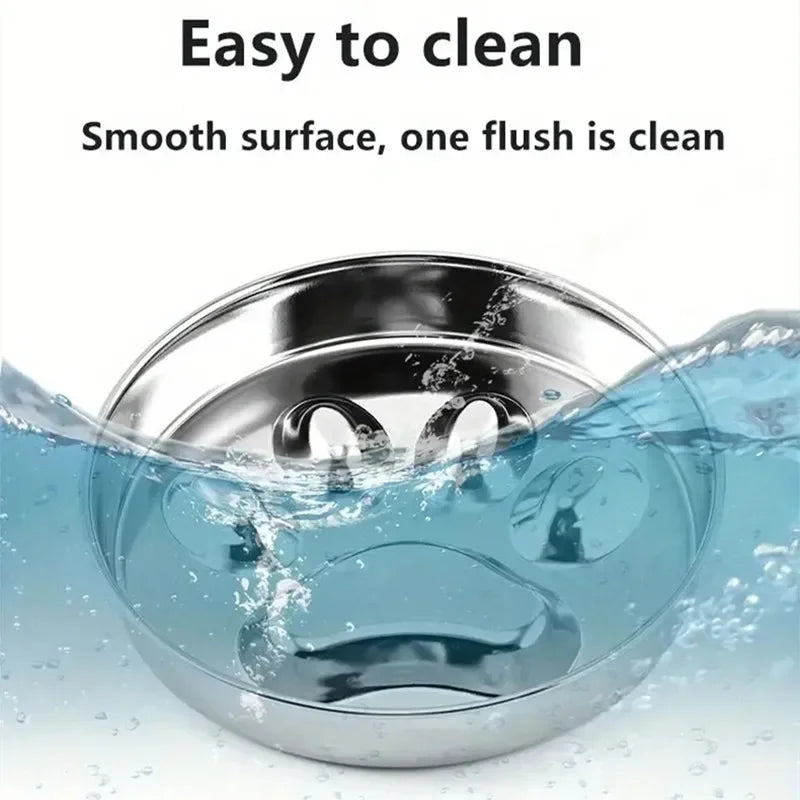 Premium Stainless Steel Choke Prevention Slow Food Pet Bowl