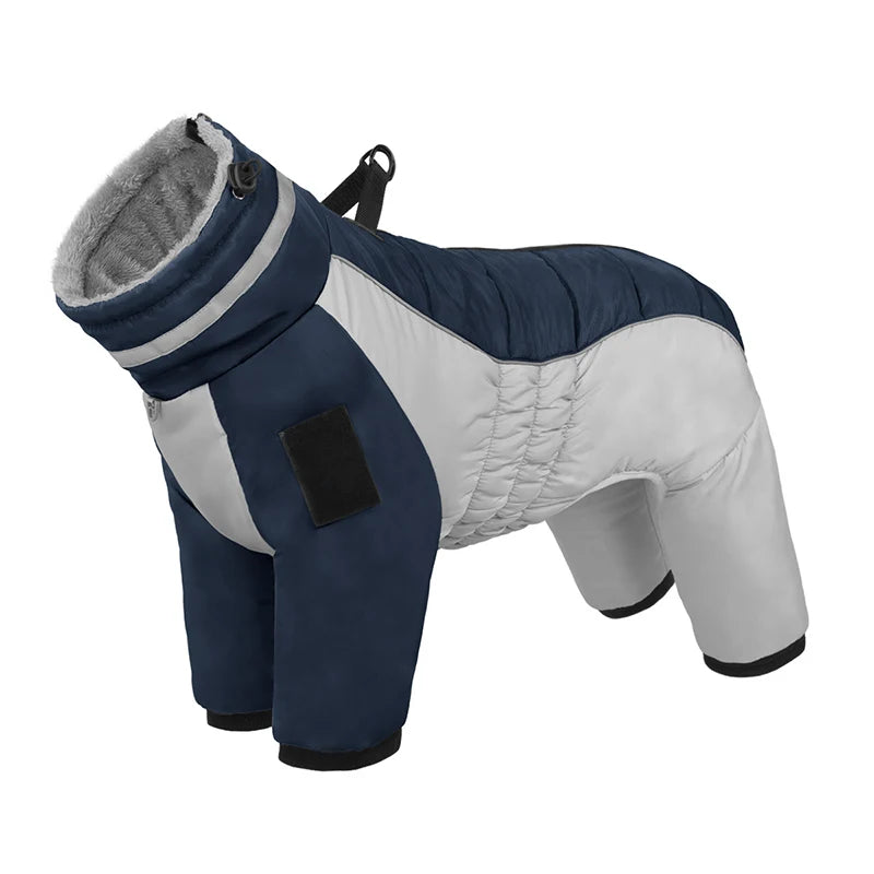 Thick Warm Turtleneck 4‑Legged Dog Snowsuit