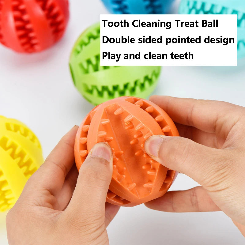 Extra-Tough Natural Rubber Pet Treat Ball