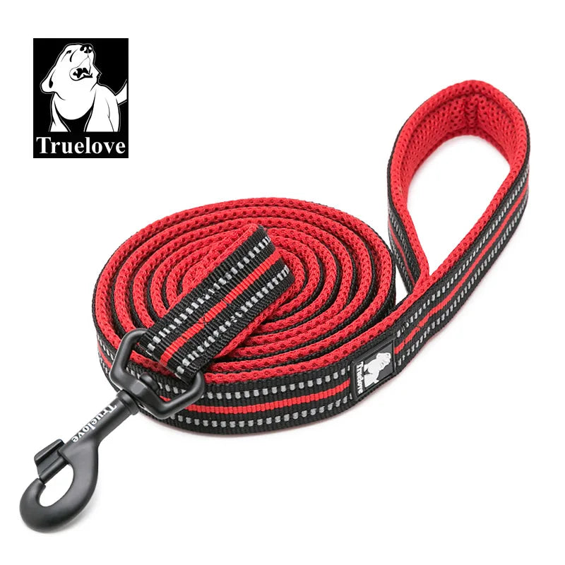 Soft Mesh Nylon Double Thick Reflective Dog Leash