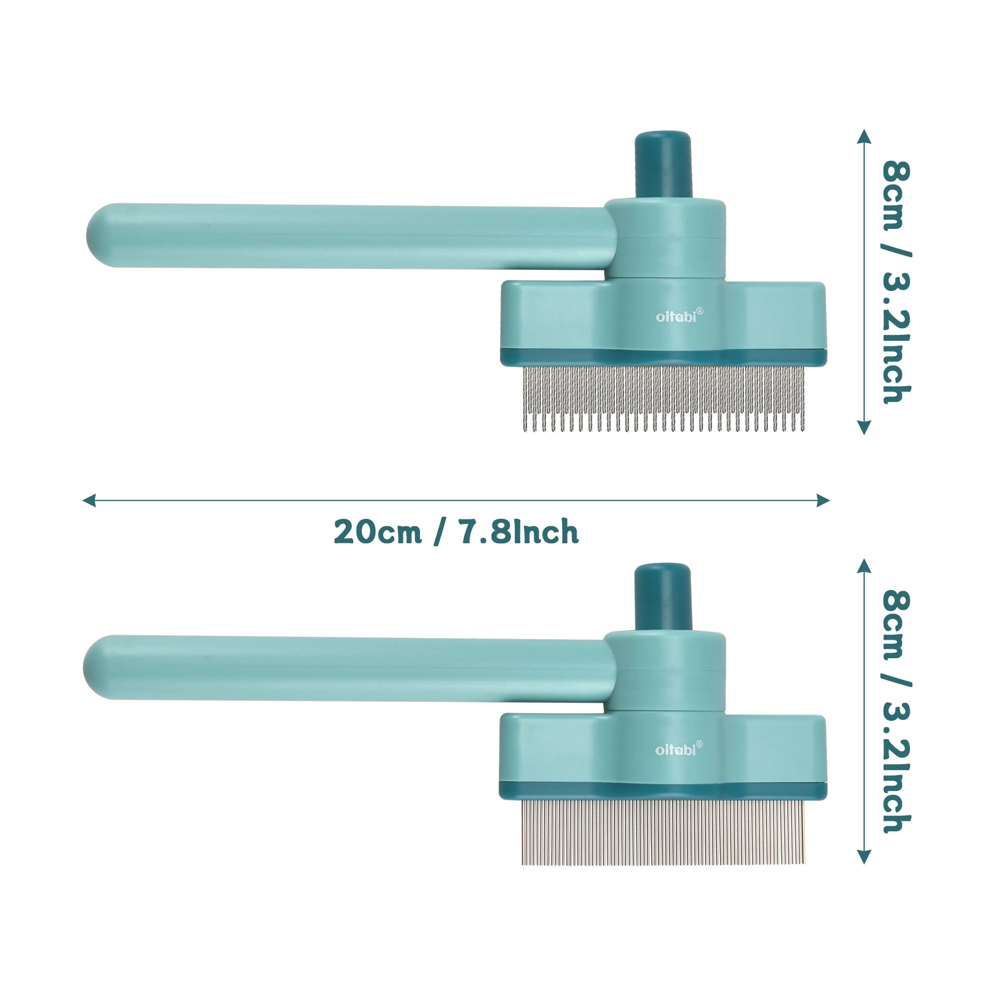 Rotatable Pet Flea & Tick Removal De-Shedding Comb