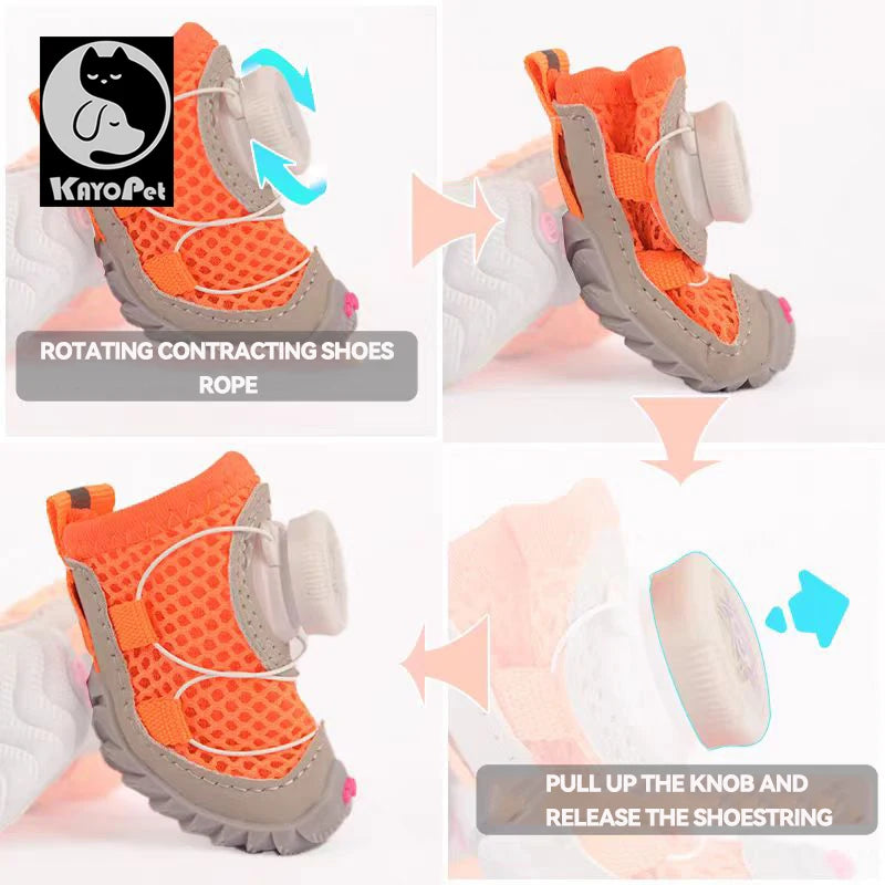 Four Seasons Breathable Ultra Light Knob Pet Shoes