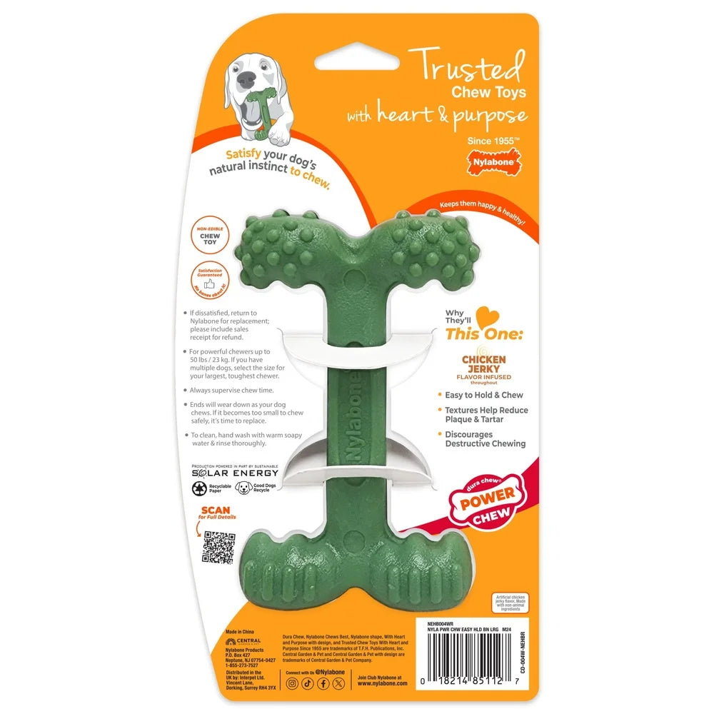 Chicken Flavor Easy-Hold Power Chew Bone Toy