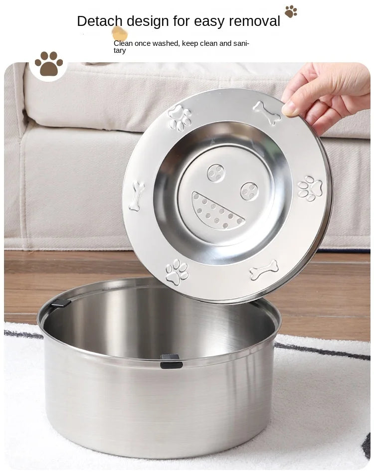 Honey Pet Large Capacity 304 Stainless Steel Suspension Water Bowl