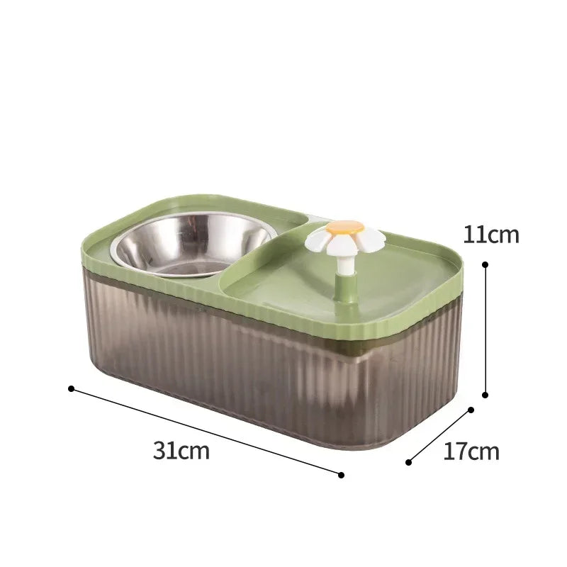 Automatic 2-in-1 Pet Feeder & Water Fountain