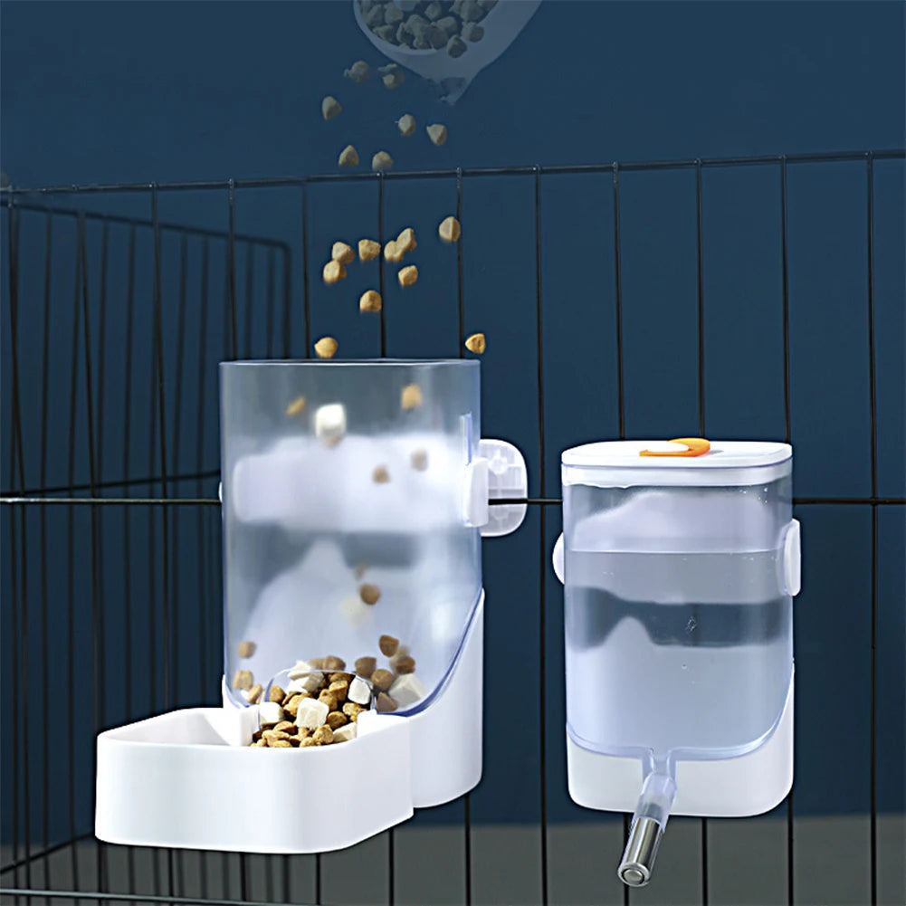 Pet Cage Hanging Automatic Food/Water Dispenser