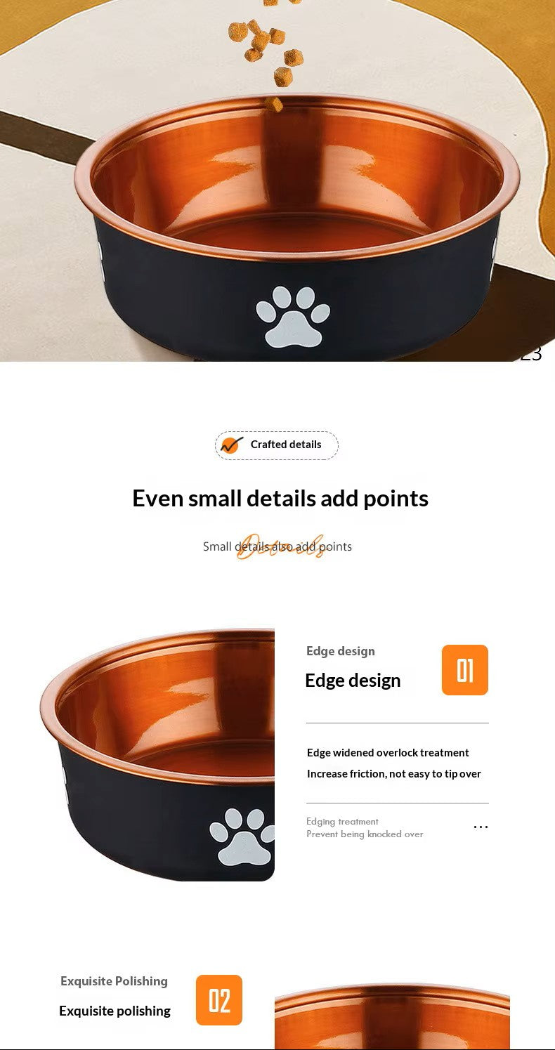 Stainless Steel Anti-Slip Pet Bowl