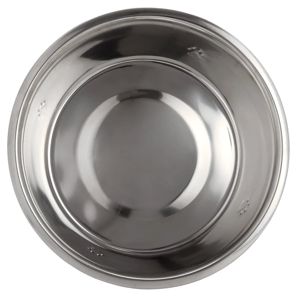 2 Pack High Gloss Stainless Steel Dog Bowls