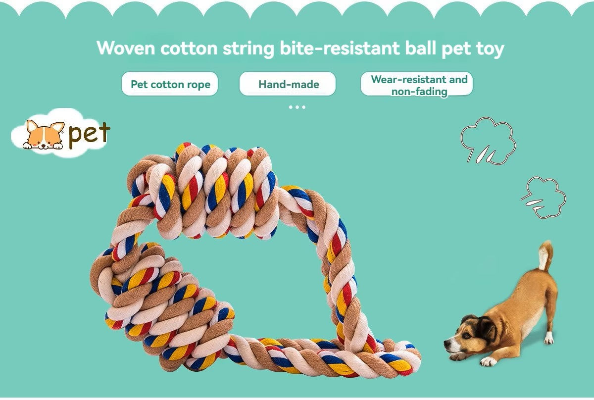 Tough Natural Cotton Rope Dog Toy