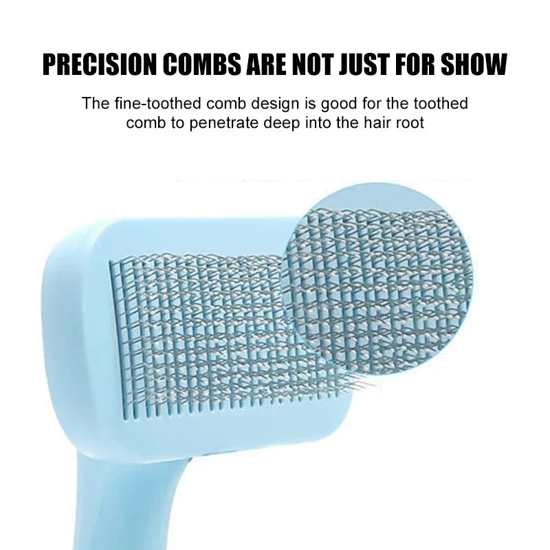 Self-Cleaning Pet Grooming Slicker Brush