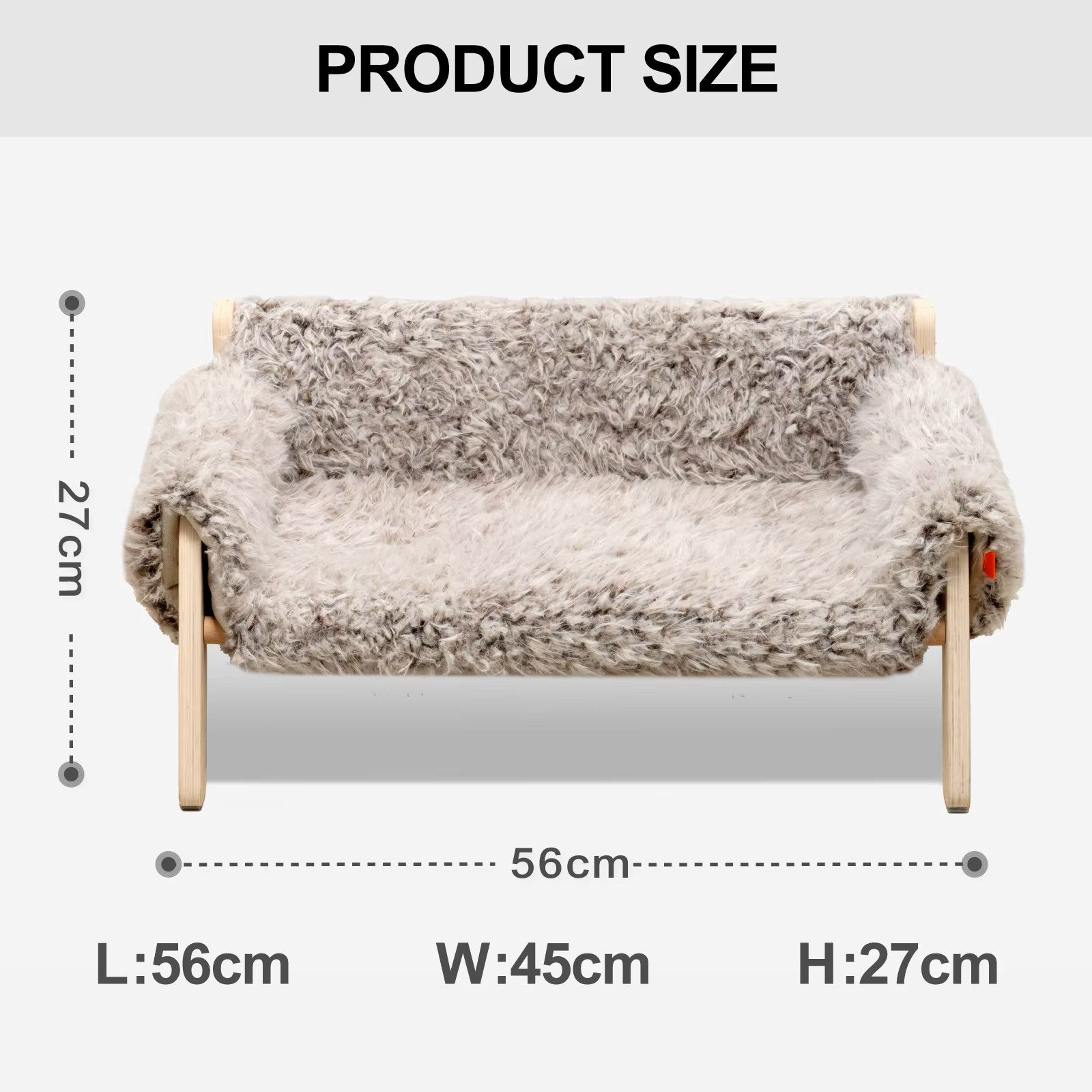 Small Pet Wooden Sofa Bed