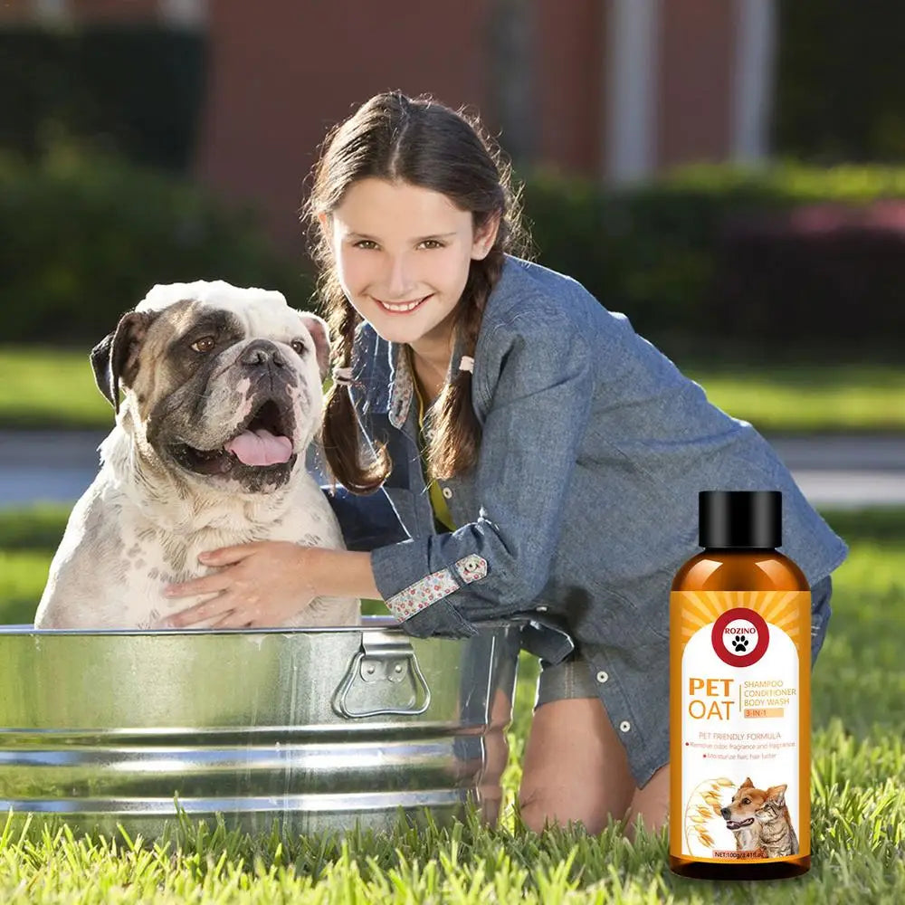 Pet Oat 3-in-1 Dry Skin Relief Pet Shampoo Conditioner Body Wash