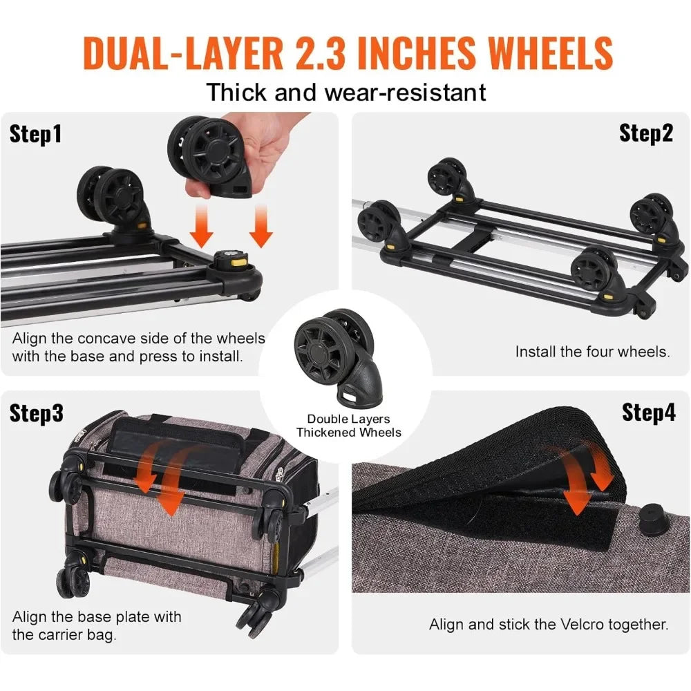 Airline Approved Expandable Rolling Pet Carrier