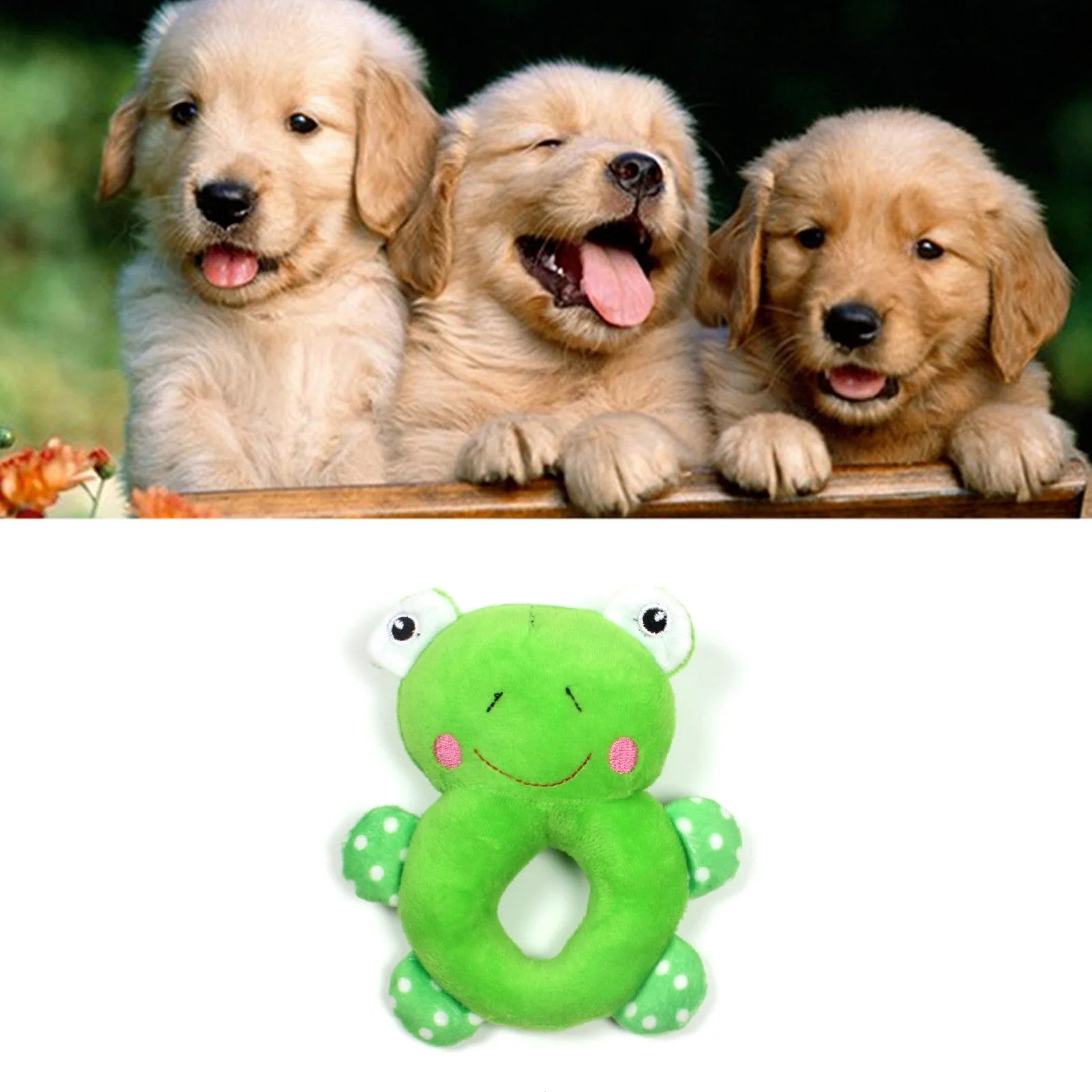 Stuffed Plush Cartoon Dog Toy For Small Dogs