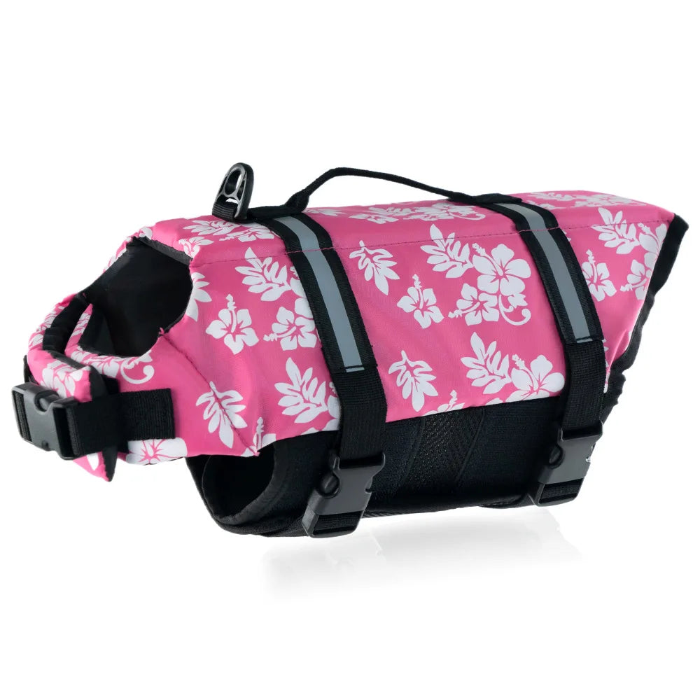 Summer Reflective Adjustable Dog Life Jacket