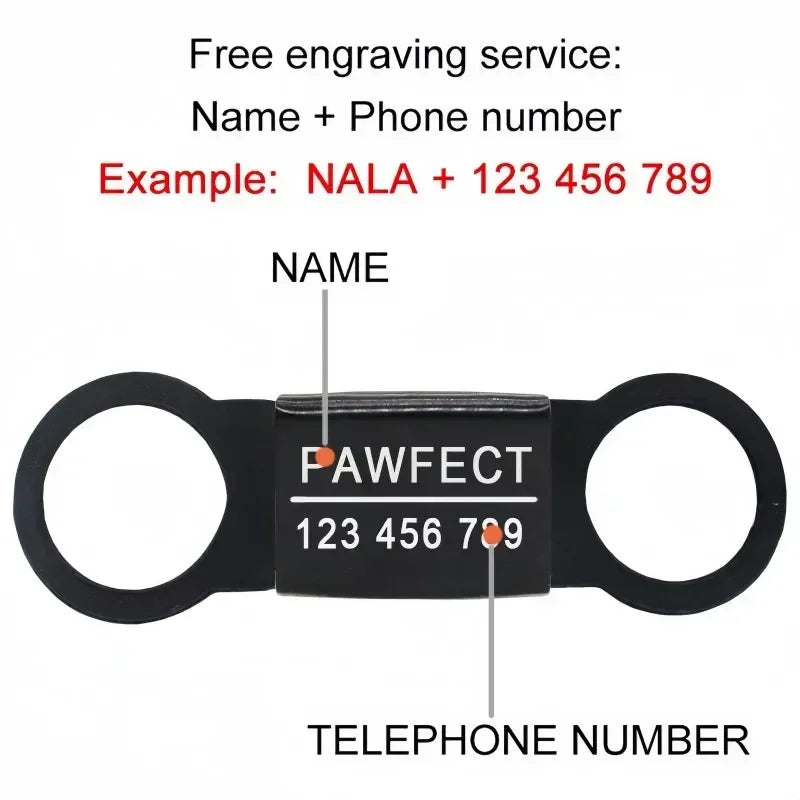 Custom Laser Engraved Pet ID Collar Charm
