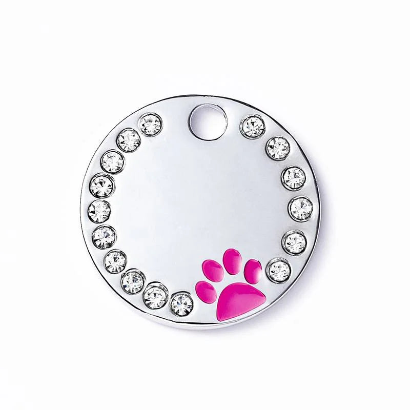 Engraved Stainless Steel Pet Pendant ID Tag