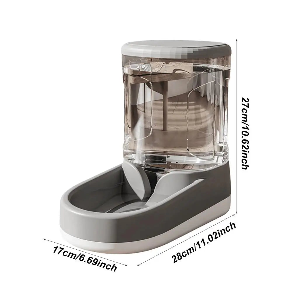 Transparent Automatic Pet Feeder/Water Dispenser