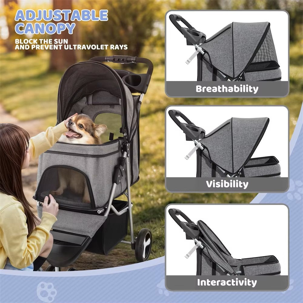 Modern Folding Pet Travel Stroller