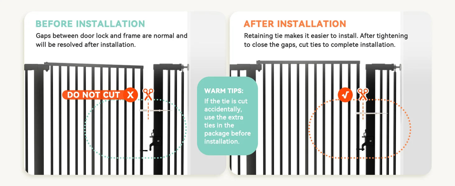 Extra-Tall Pressure Mounted Easy Walk-Thru Pet Gate