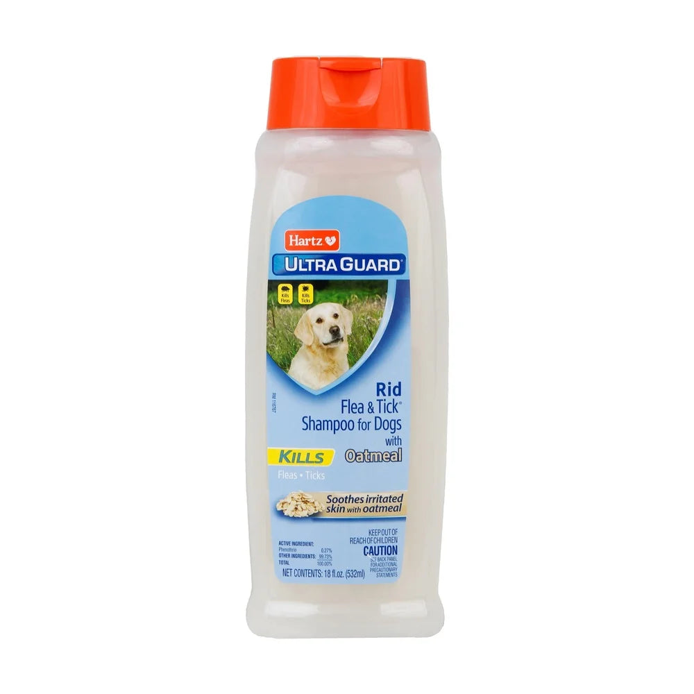 3 Pack Fast-Acting Oatmeal Flea & Tick Dog Shampoo