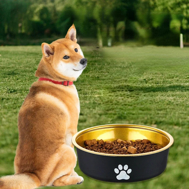 Durable Non-Slip Stainless Steel Dog Bowl