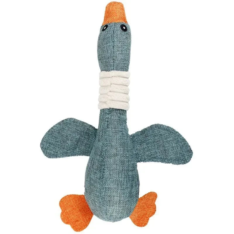 Mallard Duck Plush Dog Toy w/Squeaker