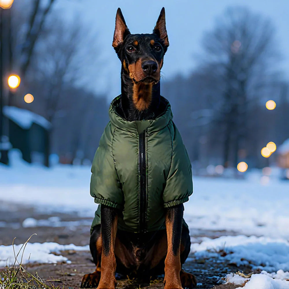 Windproof Cotton-Padded Thermal Pet Coat