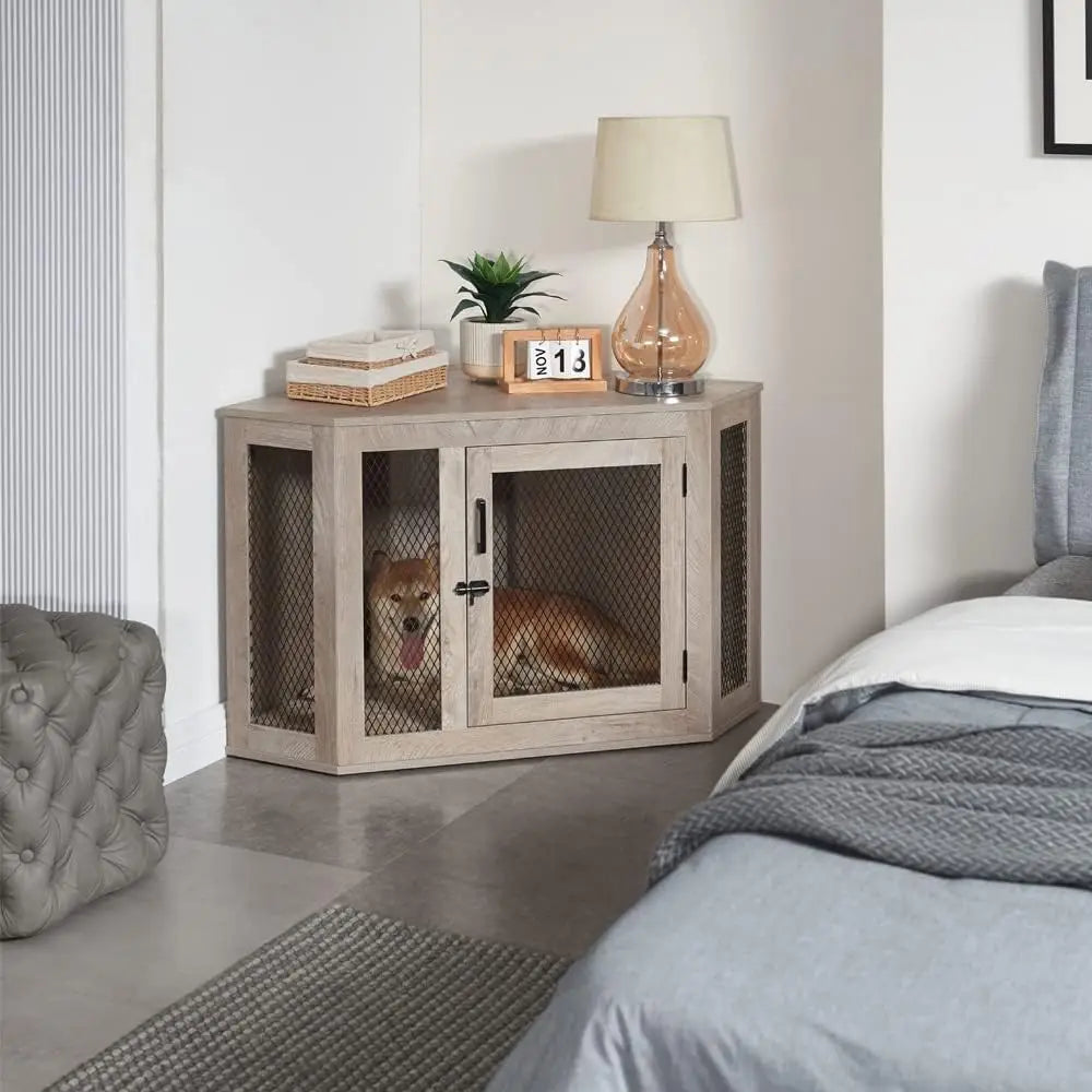 Furniture Style Corner Dog Crate