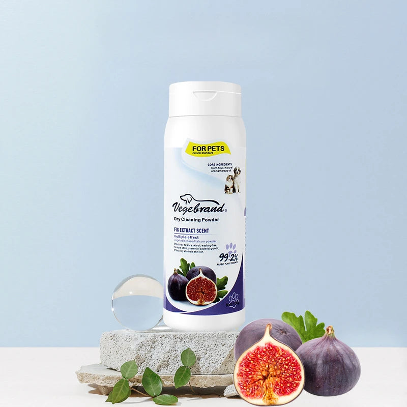 Plant-Based Odor Eliminating Pet Dry Shampoo Powder