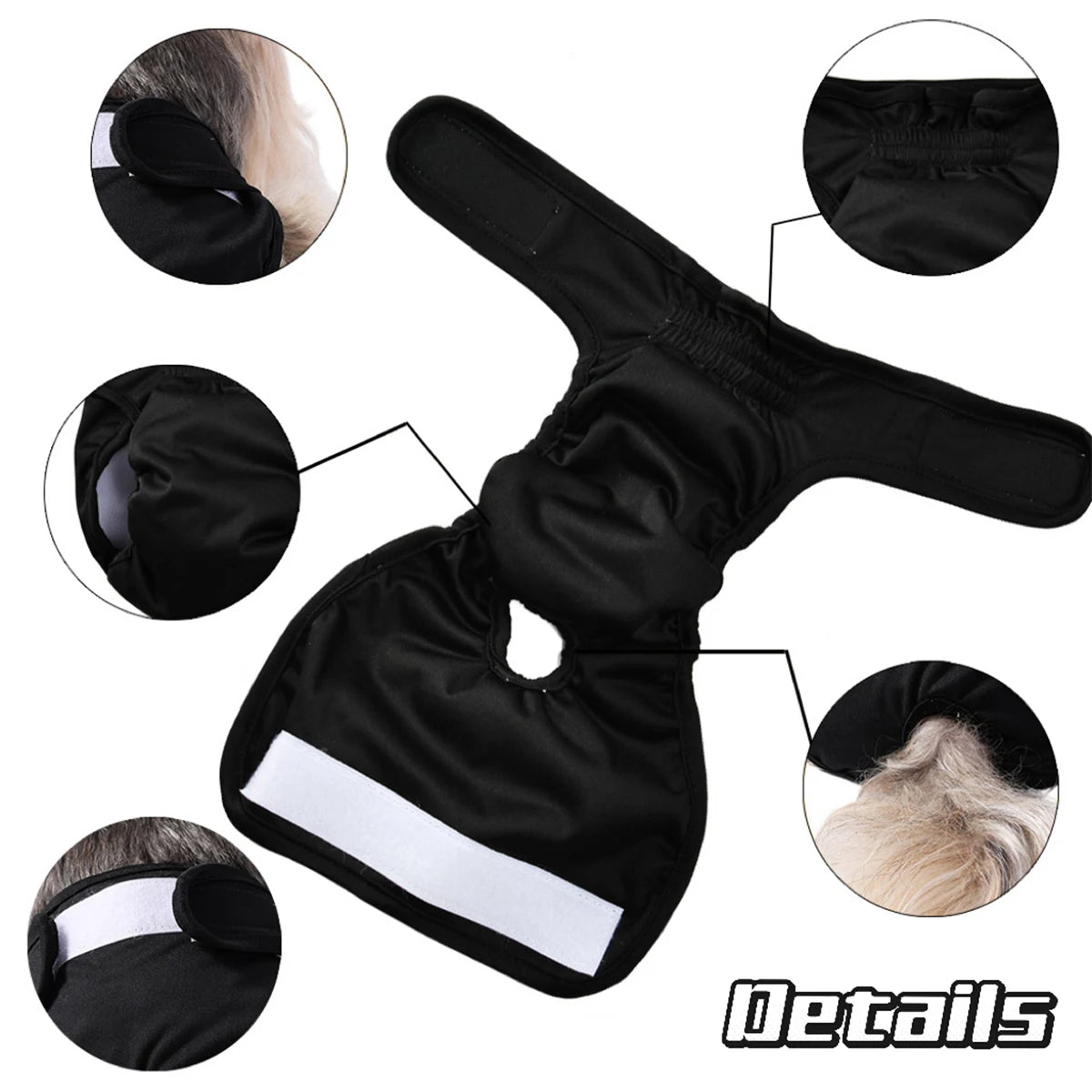 3PC Set Washable Leakproof Female Dog Diapers