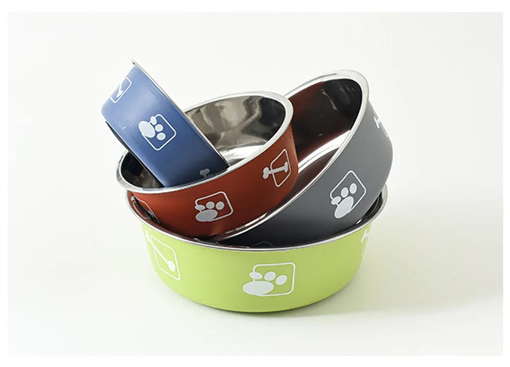 Durable Stainless Steel Non-Slip Pet Bowl