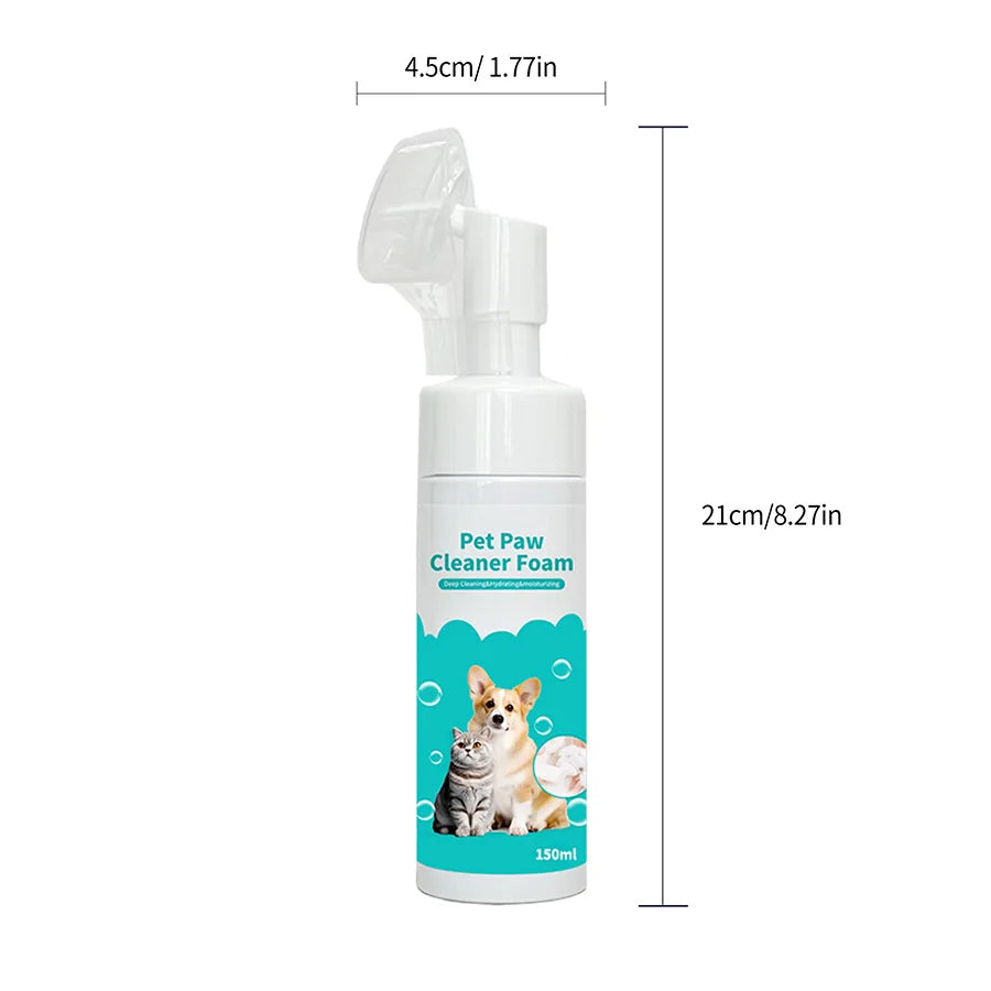 Water-Free Pet Paw Cleaning Foam