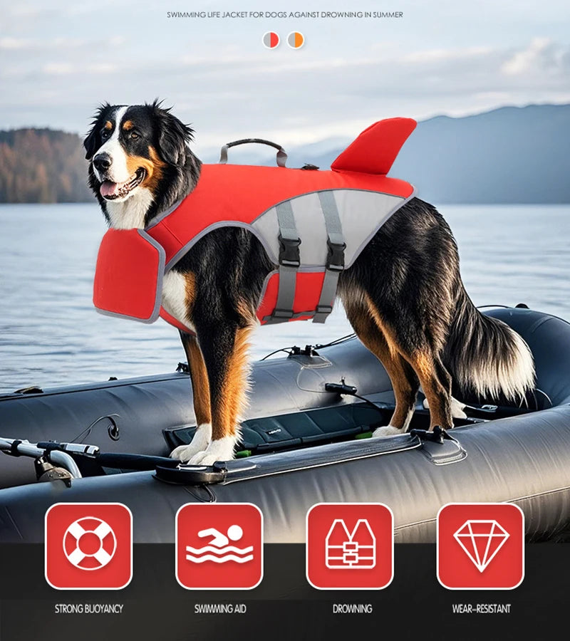 Lifebuoy Reflective Shark Fin Dog Safety Life Jacket