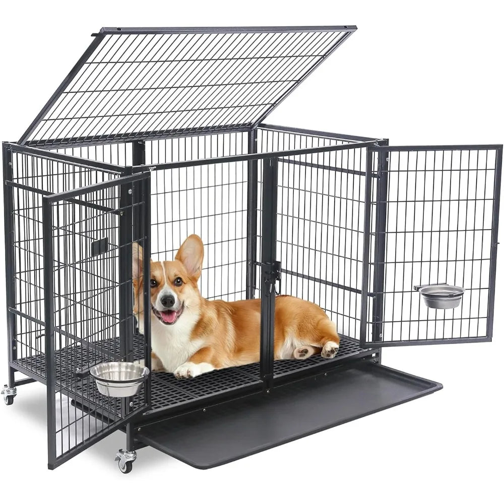 Stackable Escape-Proof Heavy Duty Dog Crate