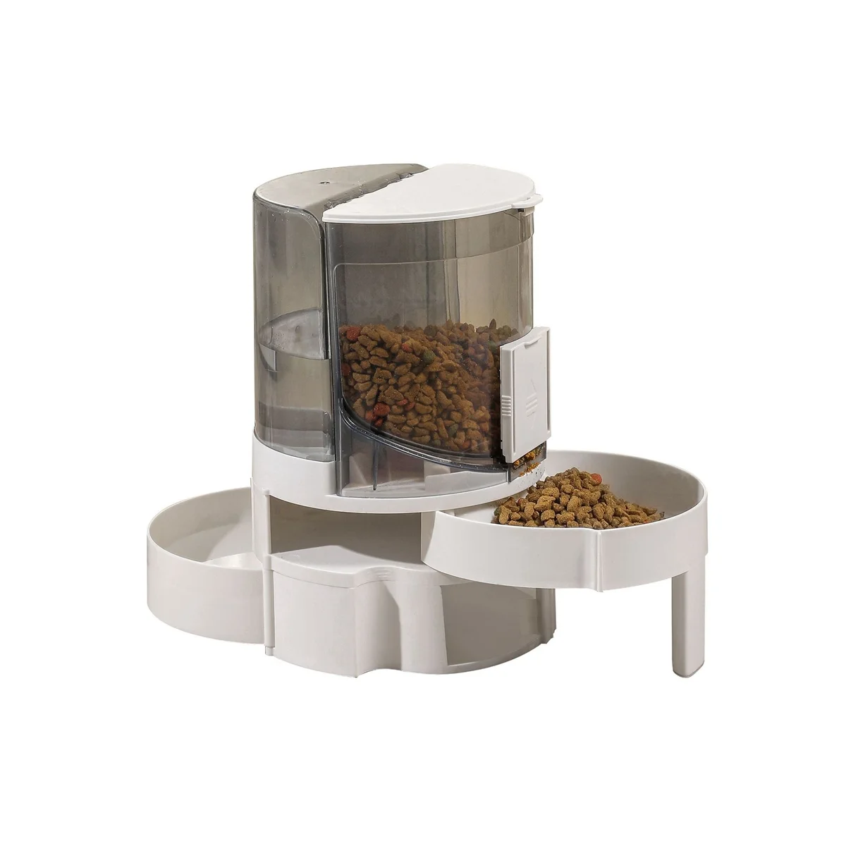 Rotating 2-In-1 Gravity Pet Feeder & Water Dispenser