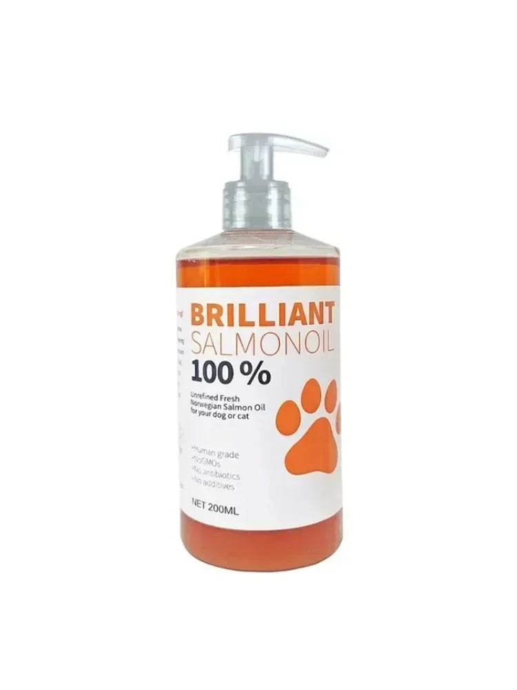 Pet Brilliant Pure Salmon Oil Omega-3 Fatty Acids Nutritional Dog Supplement