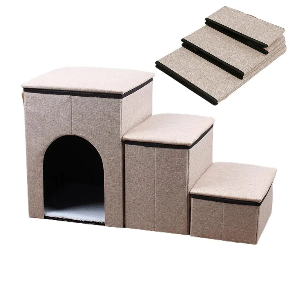 Anti-Slip Pet Bed Climbing Stairs