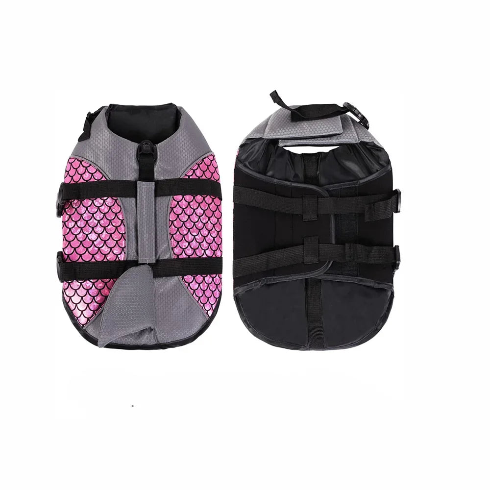 Shark Pets Adjustable Rip-Stop Dog Life Vest