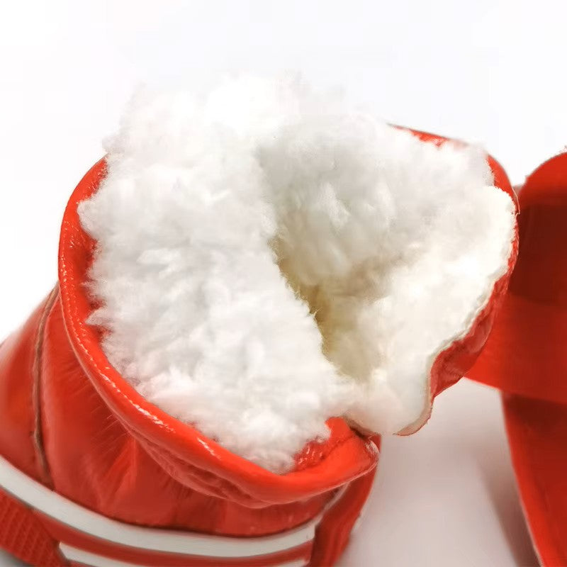Small Pet Waterproof Warm Fleece Winter Snow Boots