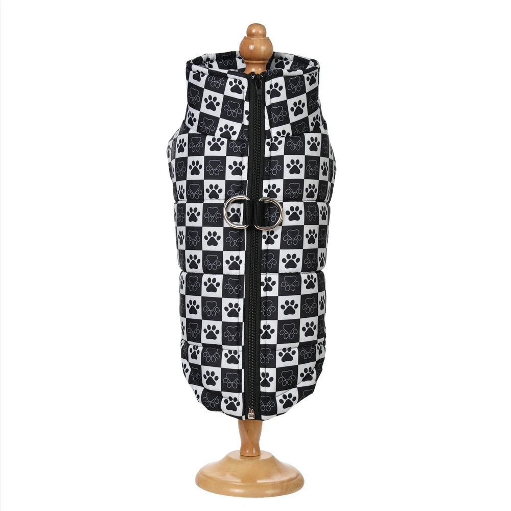Printed Waterproof Warm Dog Coat