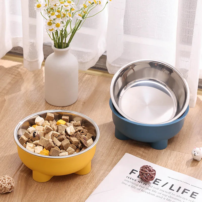 Thickened Stainless Steel Non-Slip Detachable Pet Bowl