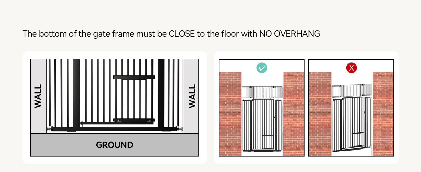 Extra-Tall Pressure Mounted Easy Walk-Thru Pet Gate