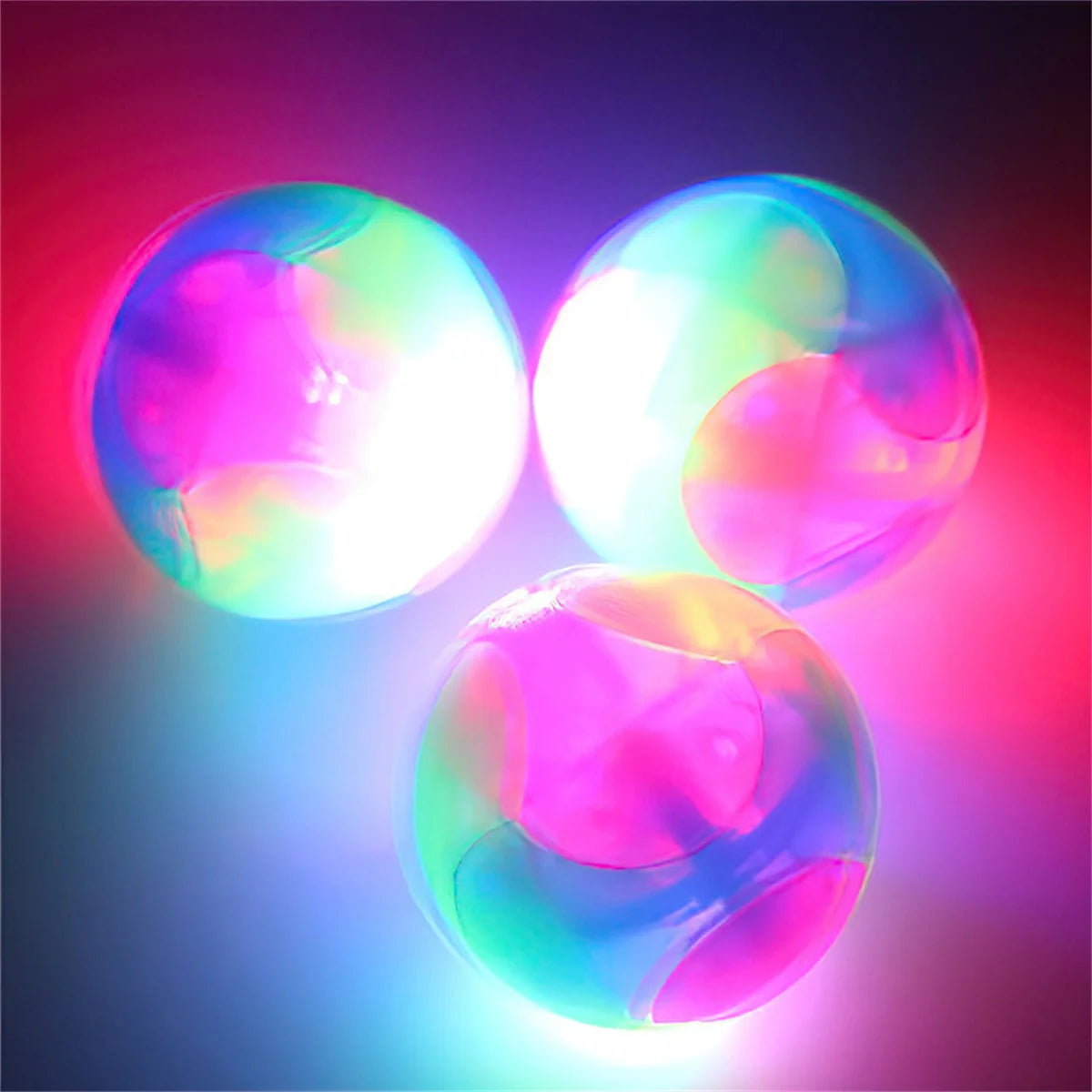 Glowing LED Flashing Elastic Pet Toy Ball