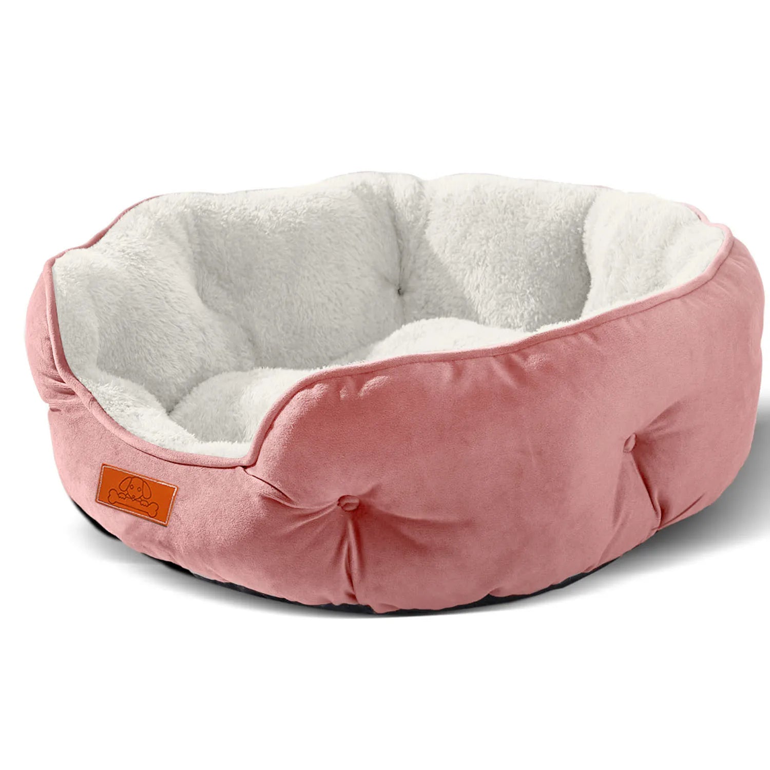 Soft Velvet Water-Resistant Pet Bed